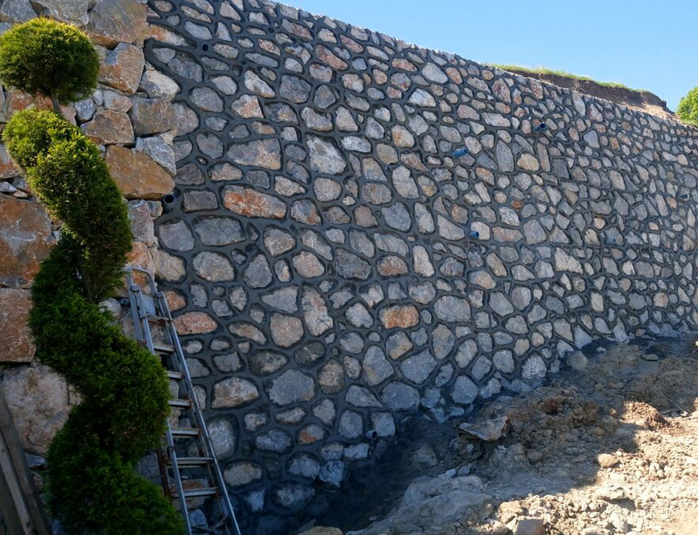 Barmanoğlu taş duvar uygulaması